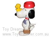 Woodstock on Snoopy's Nose