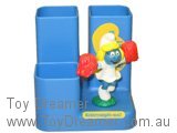 Pencil Set Holder - Cheerleader Smurf