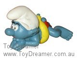 Swimmer Smurf - Yellow Ring / Mouth Showing