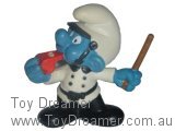 Policeman Smurf - White with Brown Stick