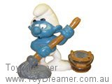 Smurf with Mop and Pail