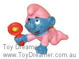 Baby Smurf with Rattle - Pink