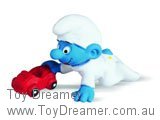 Baby Smurf with Car