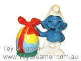Smurf with Easter Egg (Red Bow) tiny mark