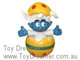 Baby Smurf in Yellow Easter Egg