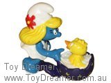 Smurfette with Easter Chick (Dark Egg)