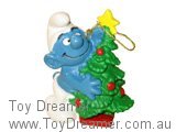 Smurf with Christmas Tree